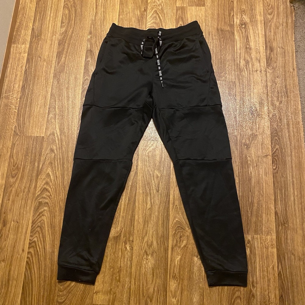 Tapout Sweatpants Men Medium Activewear MMA Workout Training‎ Black Logo